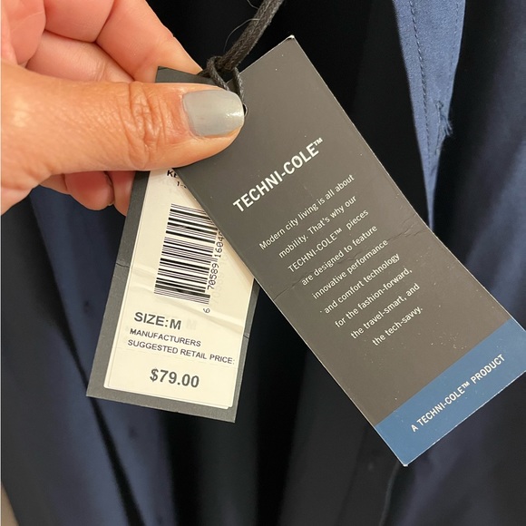 Kenneth Cole Navy long sleeve shirt - Picture 3 of 7